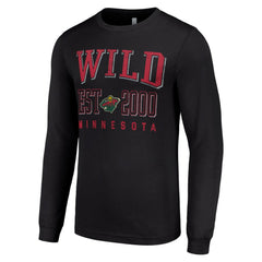 Minnesota Wild Starter Logo Graphic Long Sleeve T-Shirt - Black - NHL 201083293