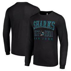 San Jose Sharks Starter Logo Graphic Long Sleeve T-Shirt - Black - NHL 201083295