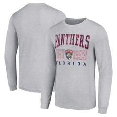 Florida Panthers Starter Logo Graphic Long Sleeve T-Shirt - Heather Gray - NHL 201083301