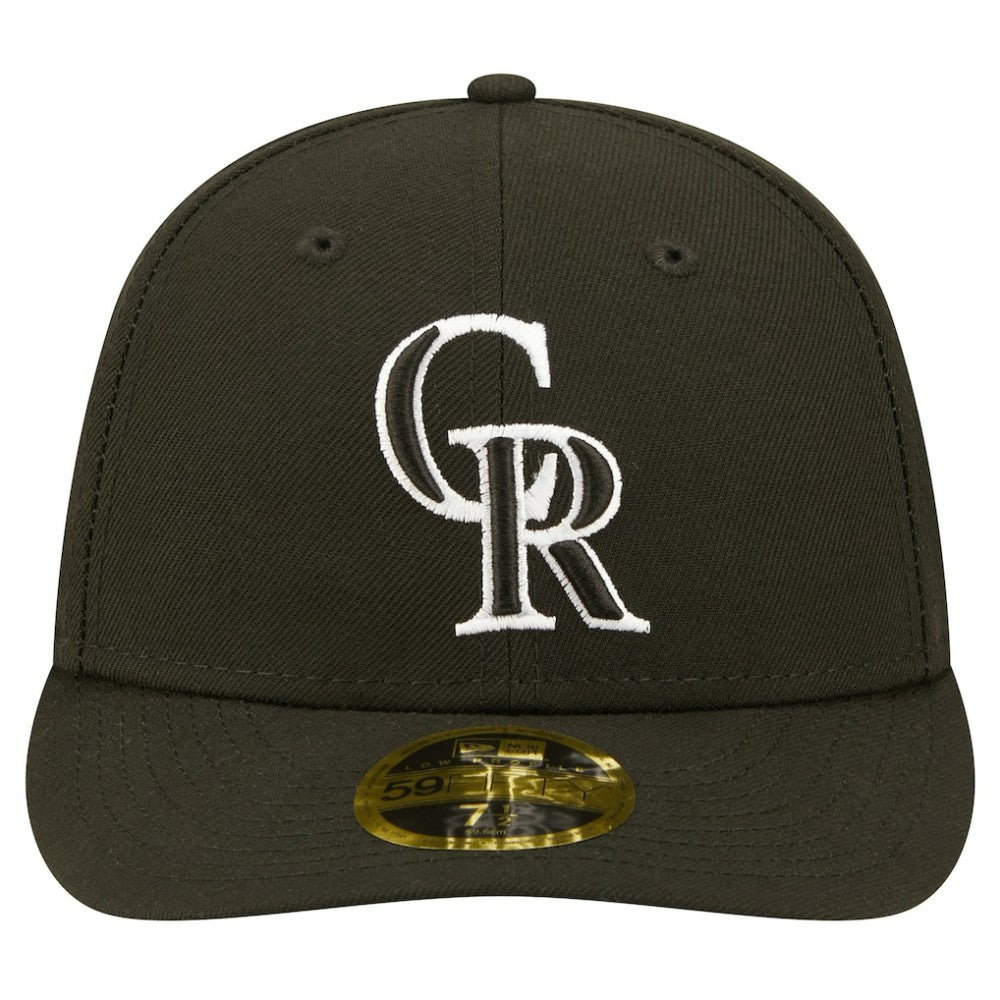 Colorado Rockies New Era Low Profile 59FIFTY Fitted Hat - Black - New Era Lifestyle