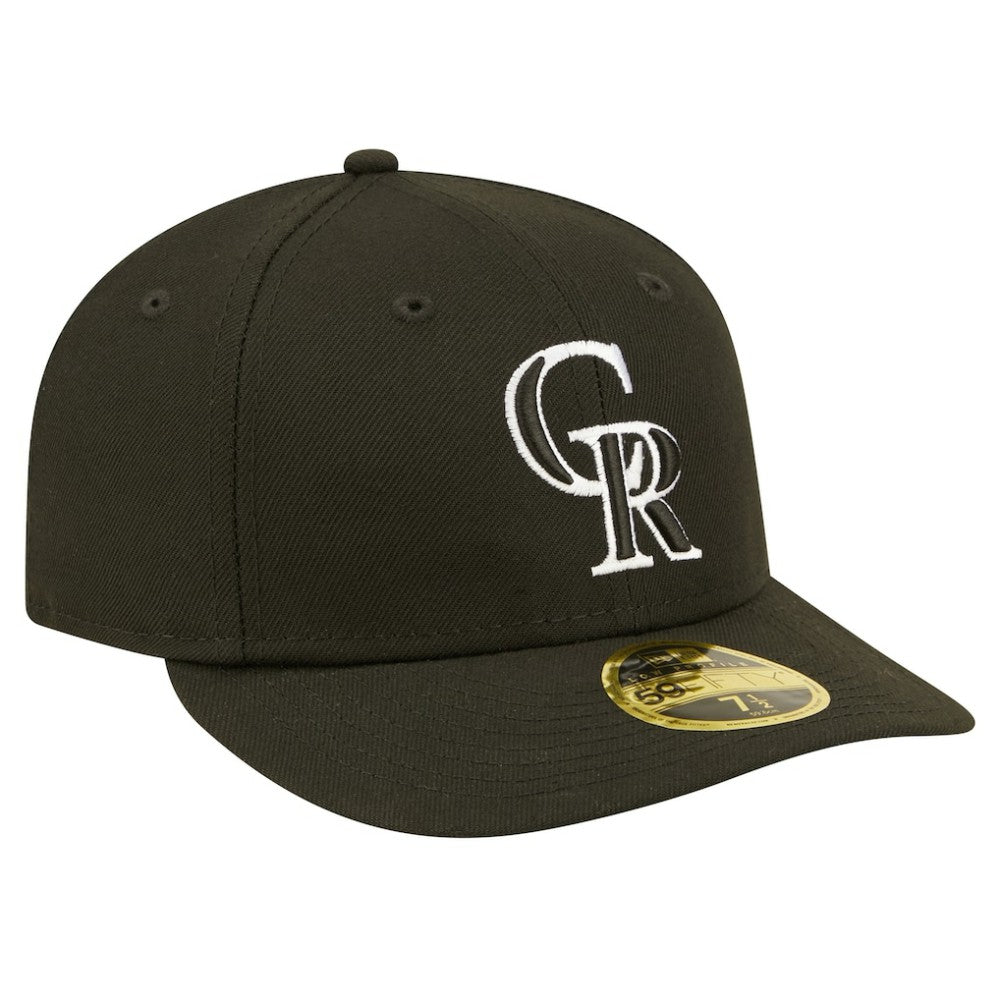 Colorado Rockies New Era Low Profile 59FIFTY Fitted Hat - Black - New Era Lifestyle