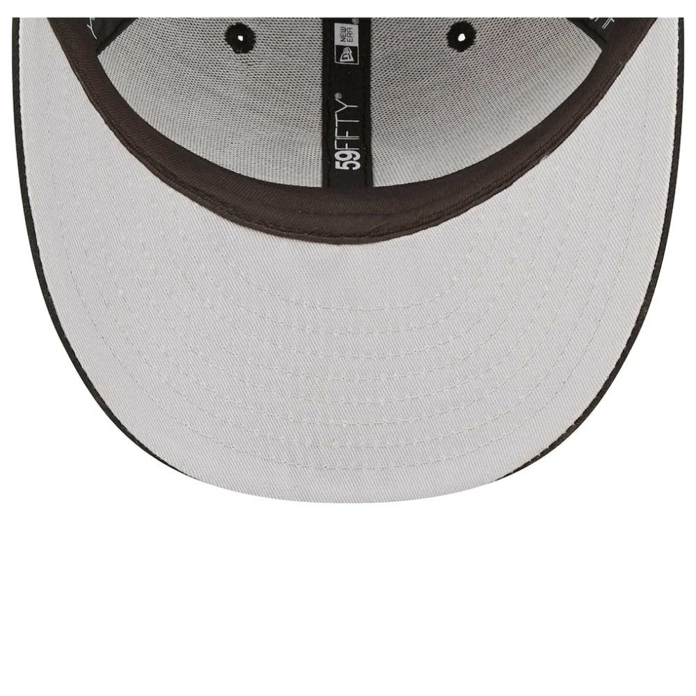 Chicago Cubs New Era Low Profile 59FIFTY Fitted Hat - Black - New Era Discount