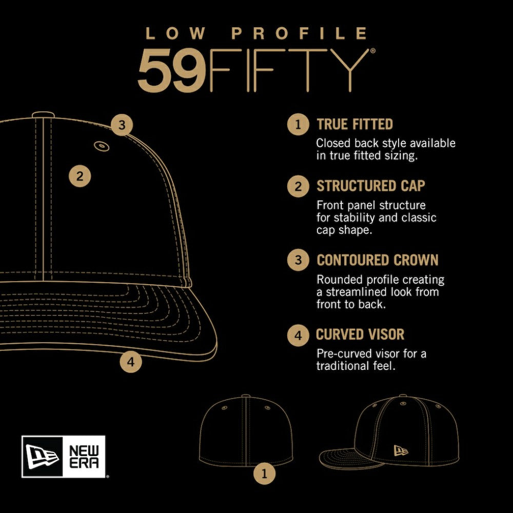 Boston Red Sox New Era Low Profile 59FIFTY Fitted Hat - Black - New Era Online