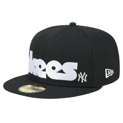 New York Yankees New Era Checkered Undervisor 59FIFTY Fitted Hat - Black - New Era Discount