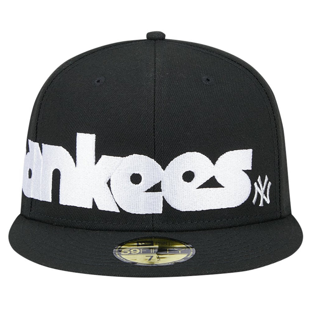 New York Yankees New Era Checkered Undervisor 59FIFTY Fitted Hat - Black - New Era Discount