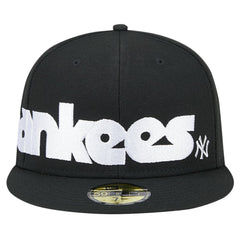 New York Yankees New Era Checkered Undervisor 59FIFTY Fitted Hat - Black - New Era Discount