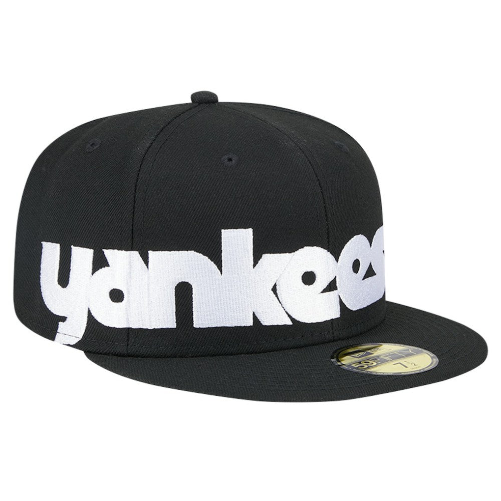 New York Yankees New Era Checkered Undervisor 59FIFTY Fitted Hat - Black - New Era Discount