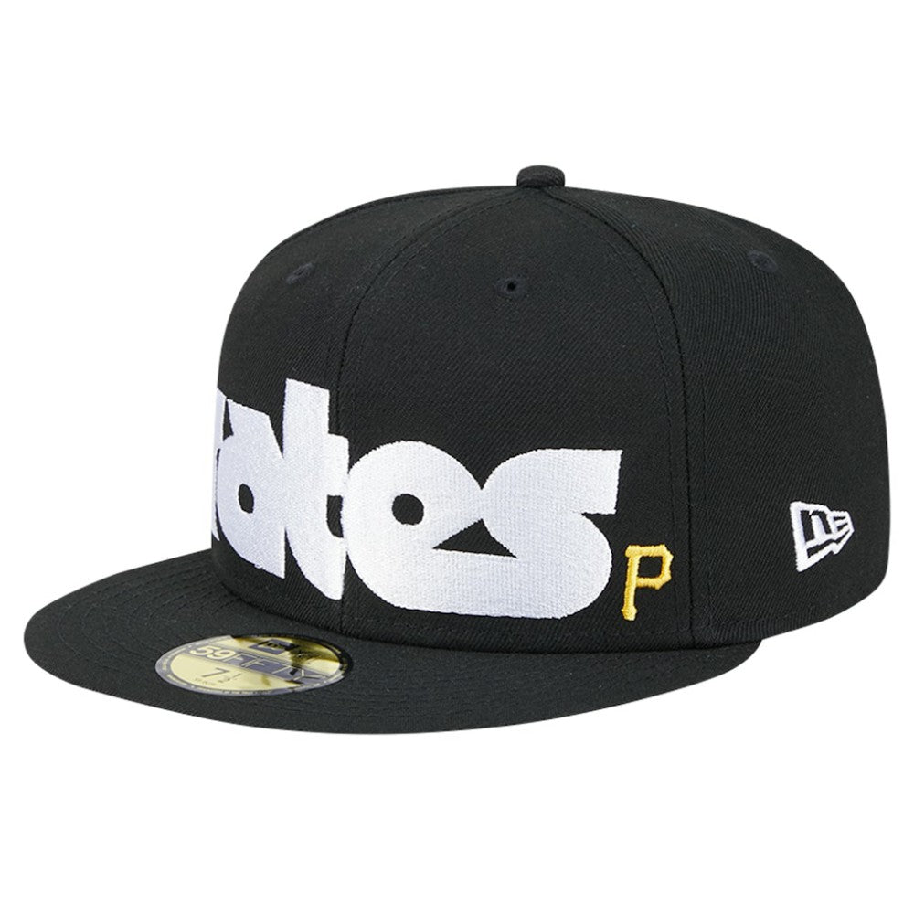Pittsburgh Pirates New Era Checkered Undervisor 59FIFTY Fitted Hat - Black - New Era on Sale