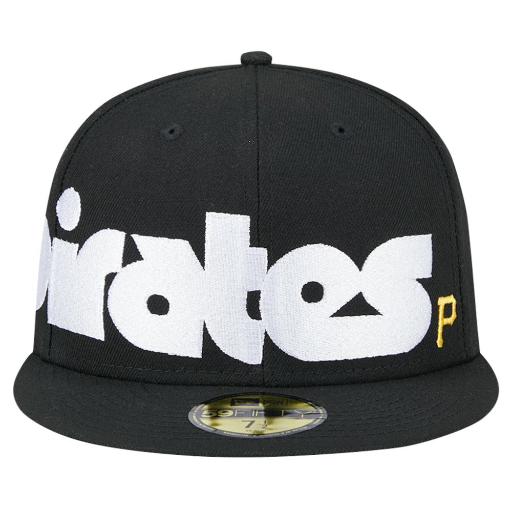 Pittsburgh Pirates New Era Checkered Undervisor 59FIFTY Fitted Hat - Black - New Era on Sale