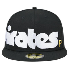 Pittsburgh Pirates New Era Checkered Undervisor 59FIFTY Fitted Hat - Black - New Era on Sale