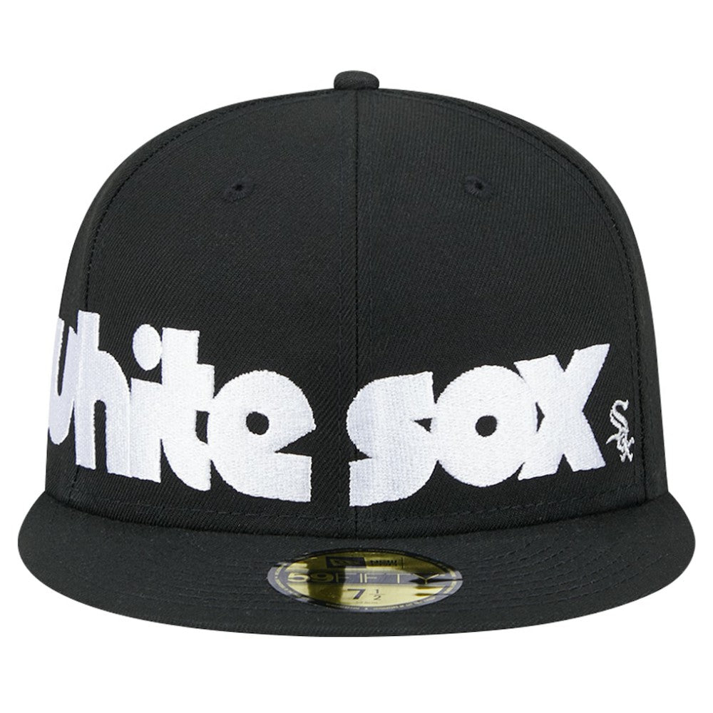 Chicago White Sox New Era Checkered Undervisor 59FIFTY Fitted Hat - Black - New Era Sale