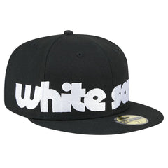 Chicago White Sox New Era Checkered Undervisor 59FIFTY Fitted Hat - Black - New Era Sale