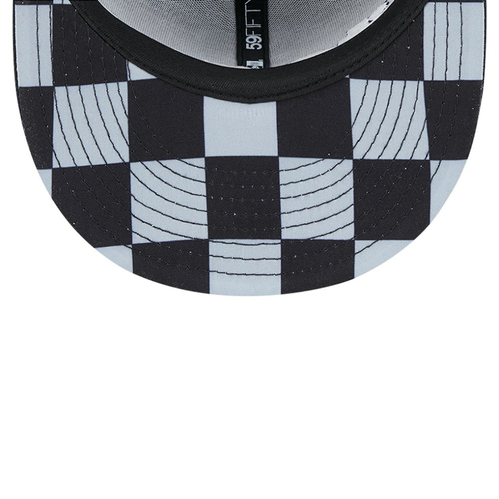 Chicago White Sox New Era Checkered Undervisor 59FIFTY Fitted Hat - Black - New Era Sale