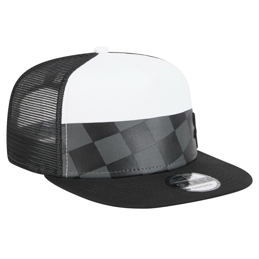 Chicago White Sox New Era Checkmate Trucker 9FIFTY Snapback Hat - Black - New Era Sale