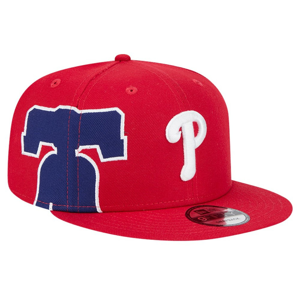 Philadelphia Phillies New Era Logo Strike 9FIFTY Snapback Hat - Red - New Era Discount