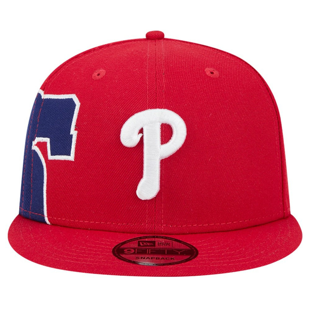 Philadelphia Phillies New Era Logo Strike 9FIFTY Snapback Hat - Red - New Era Discount