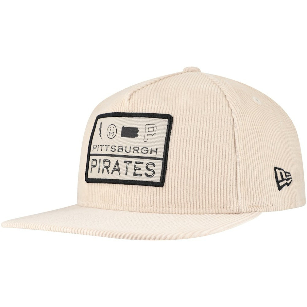 Pittsburgh Pirates New Era Summer Essential Golfer Snapback Hat - Khaki - New Era Lifestyle