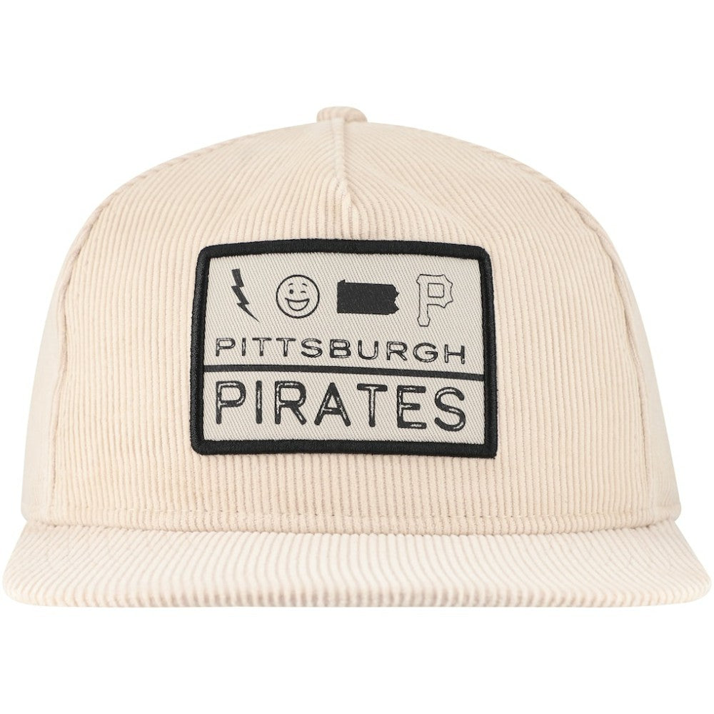 Pittsburgh Pirates New Era Summer Essential Golfer Snapback Hat - Khaki - New Era Lifestyle
