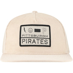 Pittsburgh Pirates New Era Summer Essential Golfer Snapback Hat - Khaki - New Era Lifestyle
