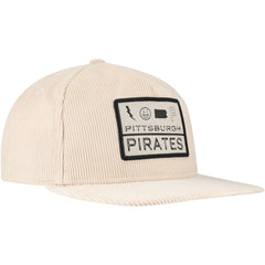 Pittsburgh Pirates New Era Summer Essential Golfer Snapback Hat - Khaki - New Era Lifestyle