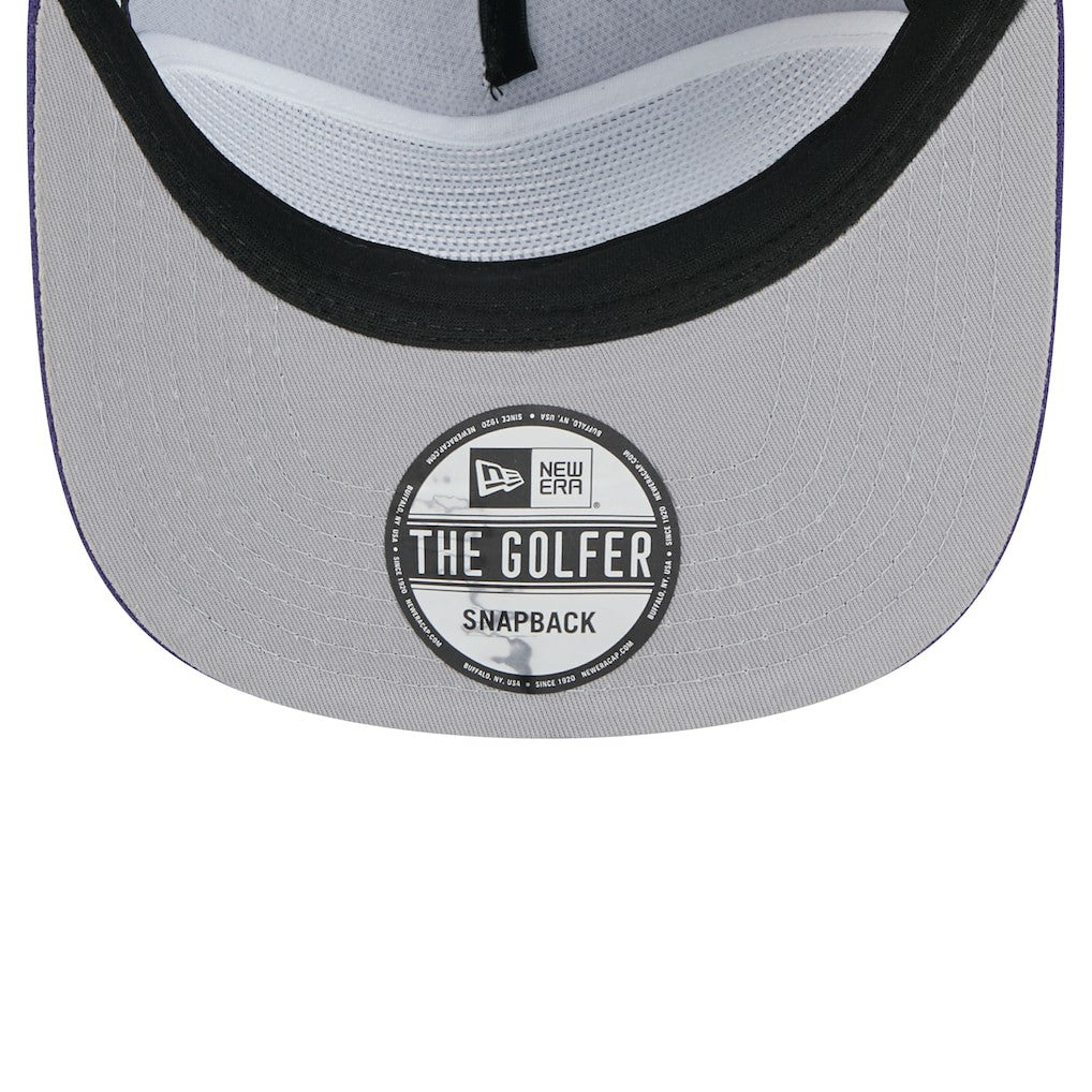 Phoenix Suns Oversized Puff Print Logo Golfer Snapback Hat for sale Purple | New Era for sale