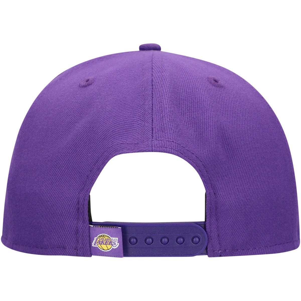 Los Angeles Lakers Oversized Puff Print Logo Golfer Snapback Hat Purple | New Era discount