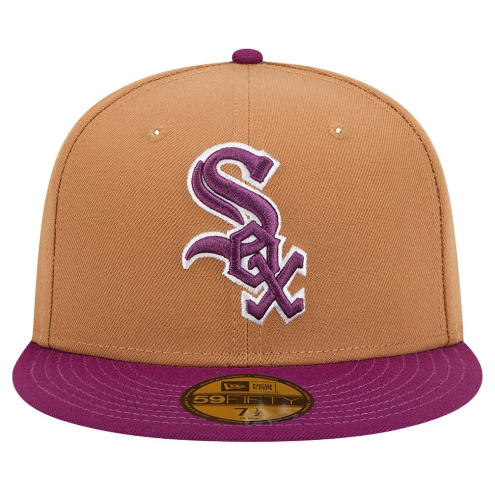 Chicago White Sox New Era Two-Tone Color Pack 59FIFTY Fitted Hat - Brown/Purple - New Era Discount