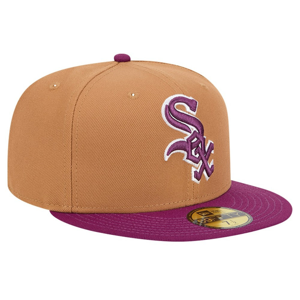 Chicago White Sox New Era Two-Tone Color Pack 59FIFTY Fitted Hat - Brown/Purple - New Era Discount