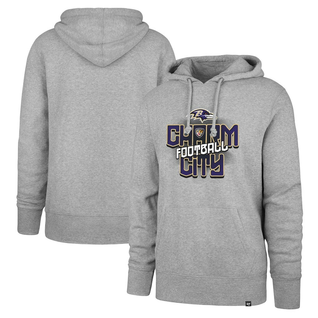 47 brand Baltimore Ravens '47 Regional Headline Pullover Hoodie Gray