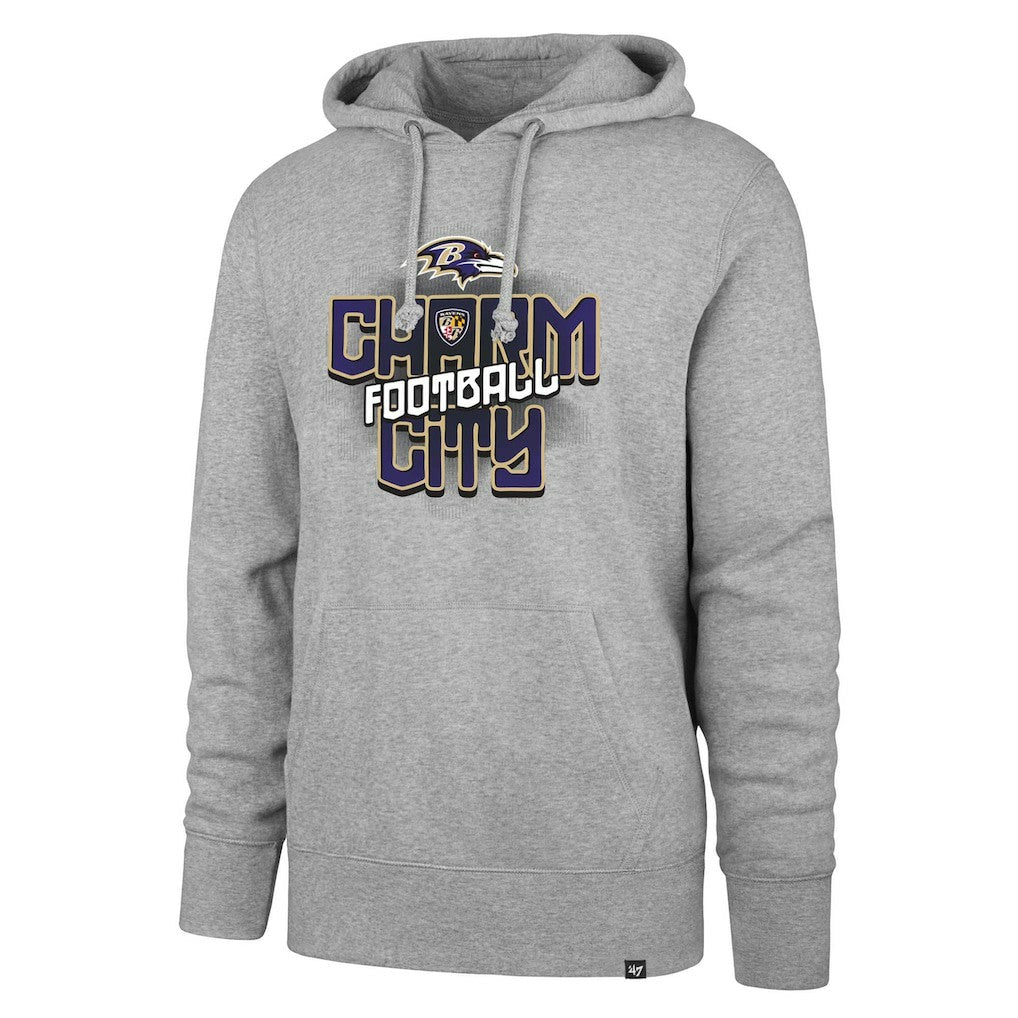 47 brand Baltimore Ravens '47 Regional Headline Pullover Hoodie Gray