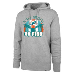 47 brand Miami Dolphins '47 Regional Headline Pullover Hoodie Gray