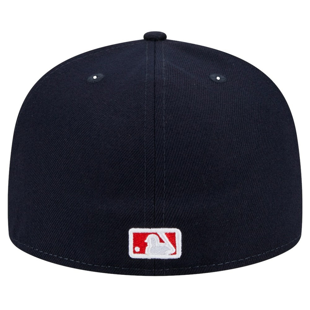 Boston Red Sox New Era Script Sided 59FIFTY Fitted Hat - Navy - New Era on Sale