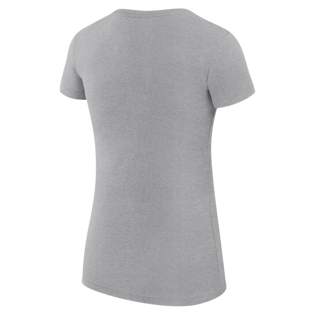 Denver Nuggets G-III 4Her by Carl Banks Women's Super-Slim Fit Lightweight Large City Logo T-Shirt Heather Gray