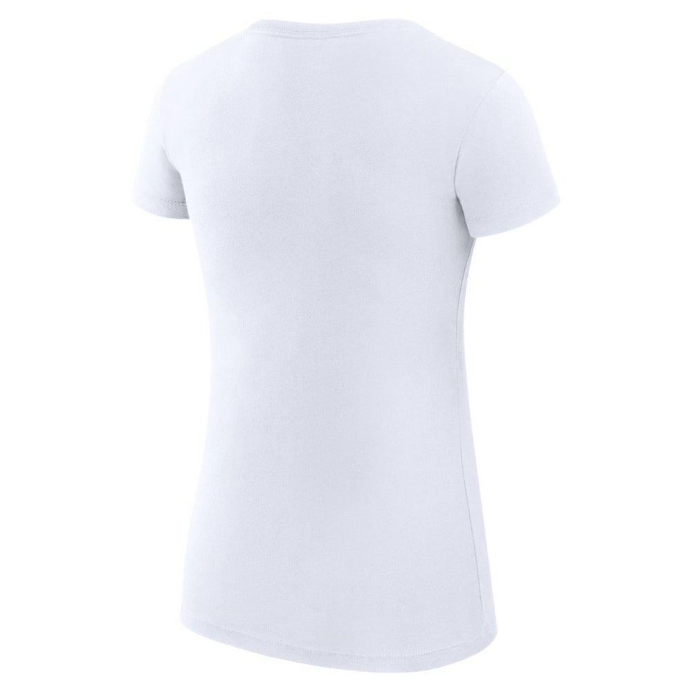 Detroit Pistons G-III 4Her by Carl Banks Women's Super-Slim Fit Lightweight Large City Logo T-Shirt White