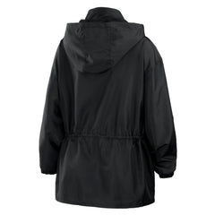 San Francisco Giants WEAR by Erin Andrews Women's Full-Zip Windbreaker Hoodie Jacket - Black - MLB Sale