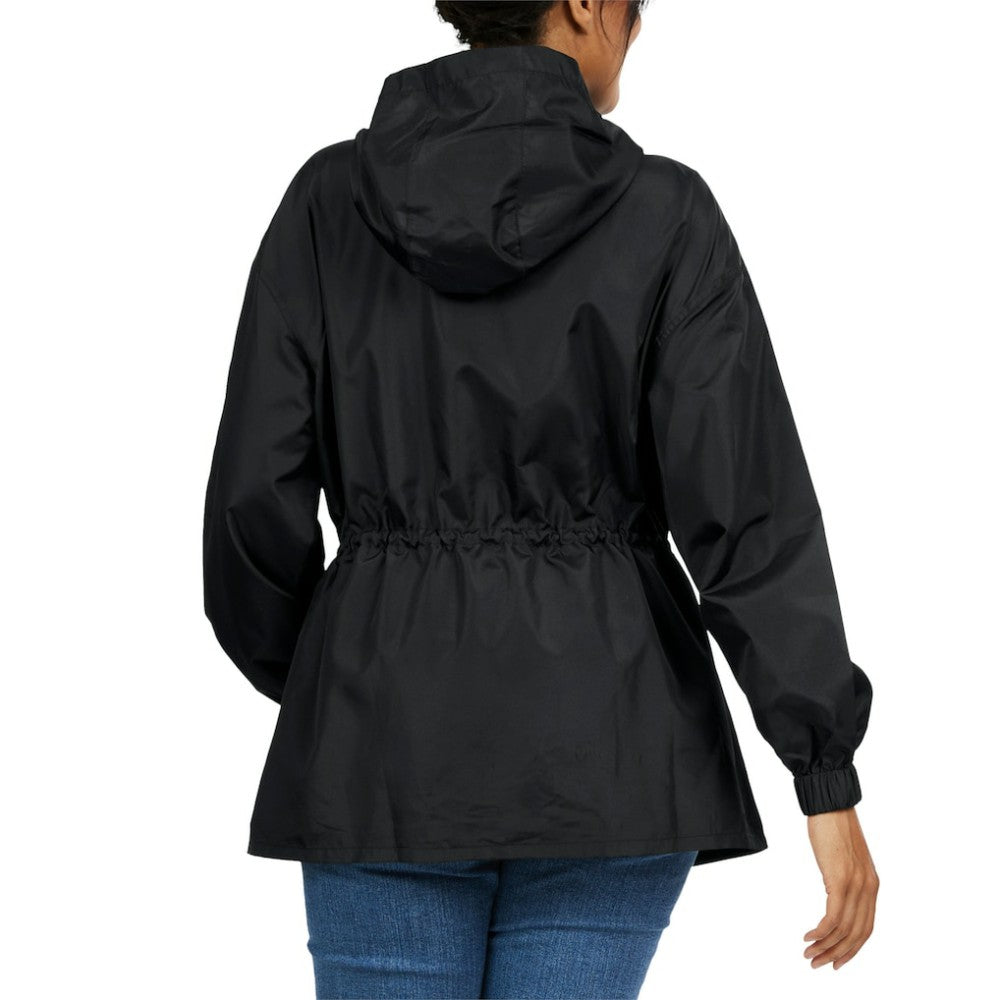 San Francisco Giants WEAR by Erin Andrews Women's Full-Zip Windbreaker Hoodie Jacket - Black - MLB Sale