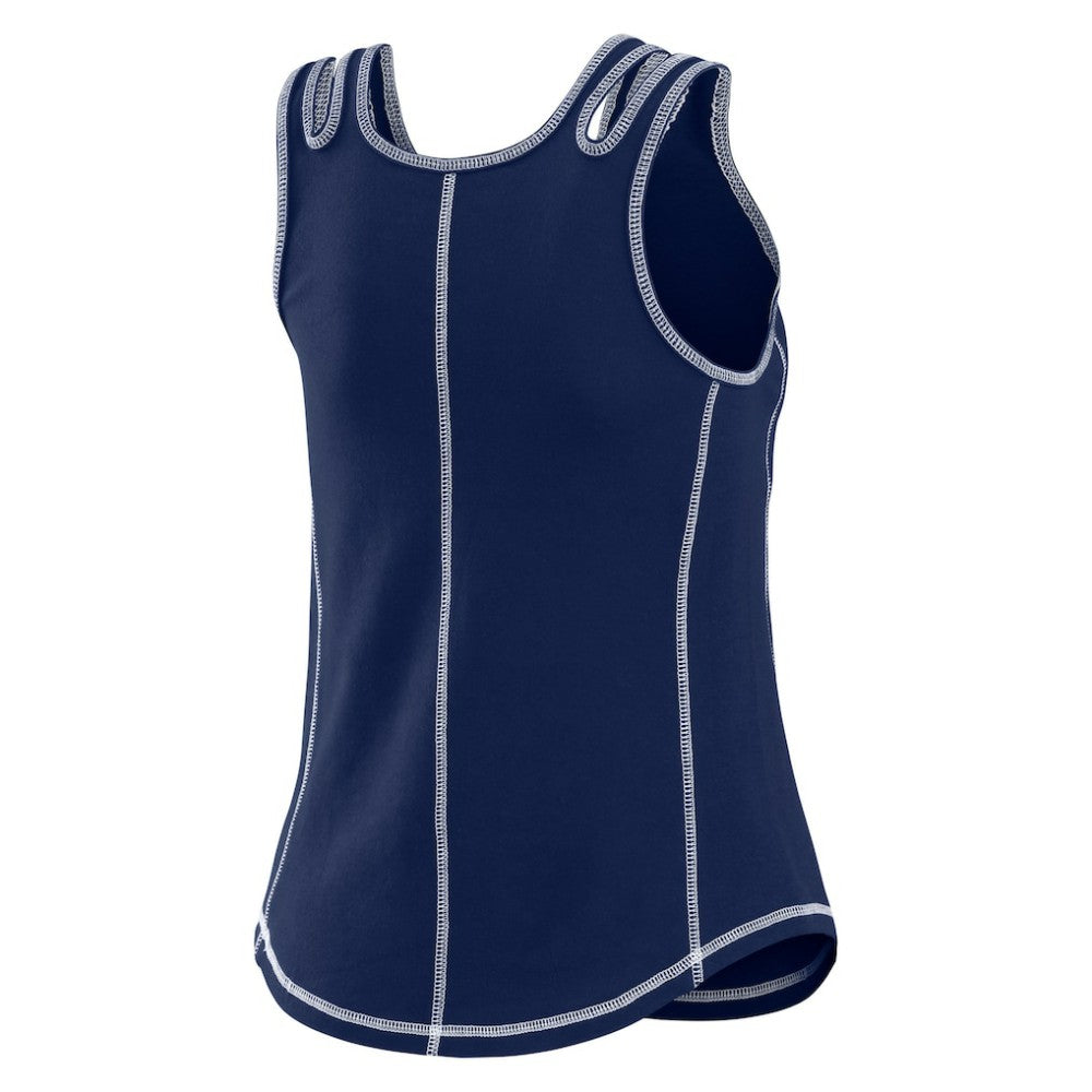 Boston Red Sox WEAR by Erin Andrews Women's Contrast Stitch Tank Top - Navy - MLB on Sale