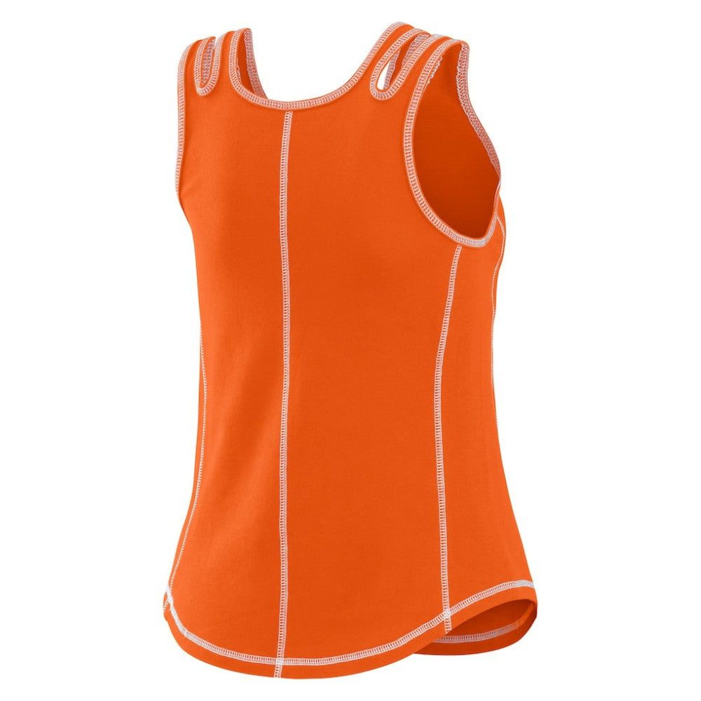 San Francisco Giants WEAR by Erin Andrews Women's Contrast Stitch Tank Top - Orange - MLB Online