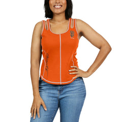 San Francisco Giants WEAR by Erin Andrews Women's Contrast Stitch Tank Top - Orange - MLB Online