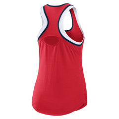 Los Angeles Angels WEAR by Erin Andrews Women's Colorblock Racerback Tank Top - Red - MLB Lifestyle