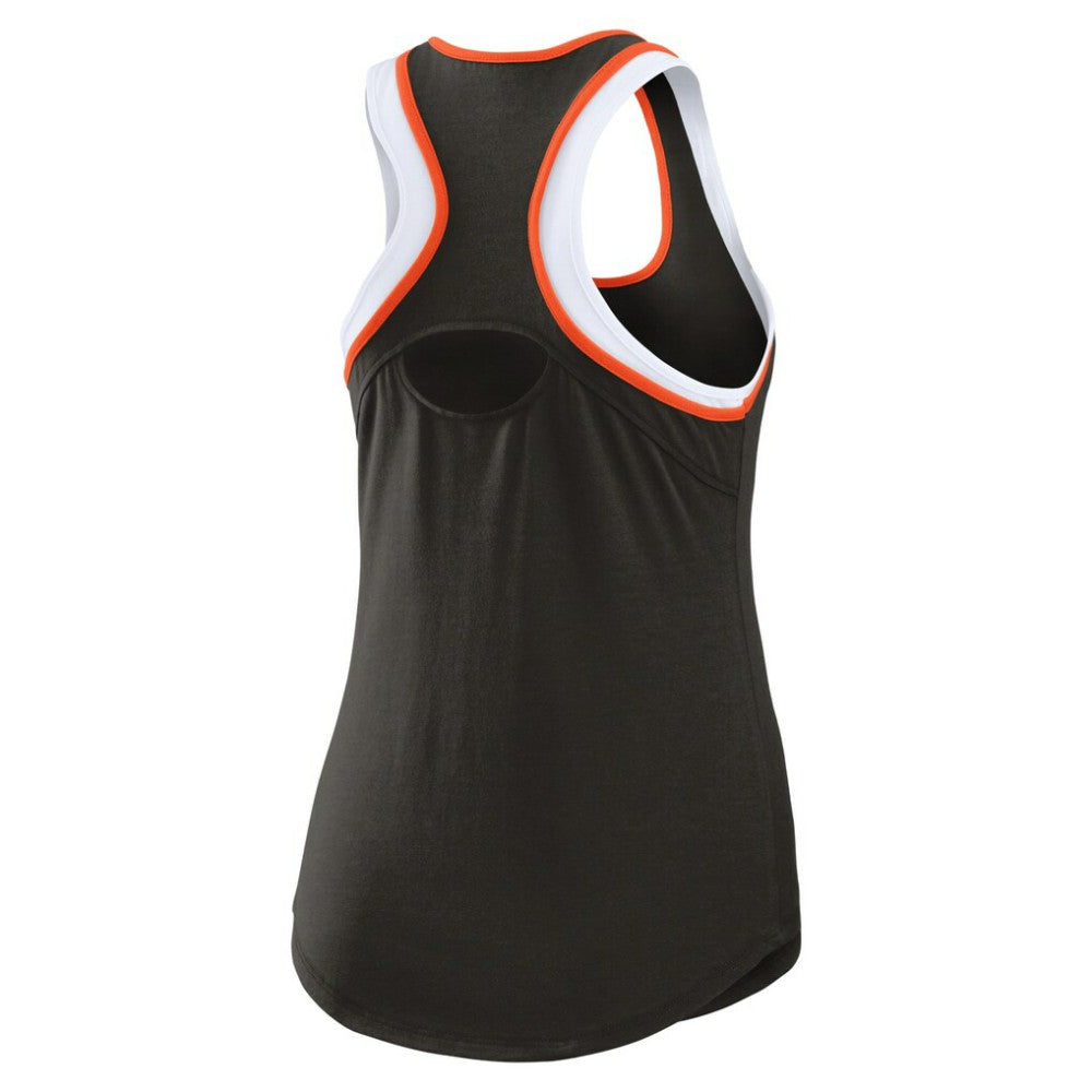 San Francisco Giants WEAR by Erin Andrews Women's Colorblock Racerback Tank Top - Black - MLB Sale