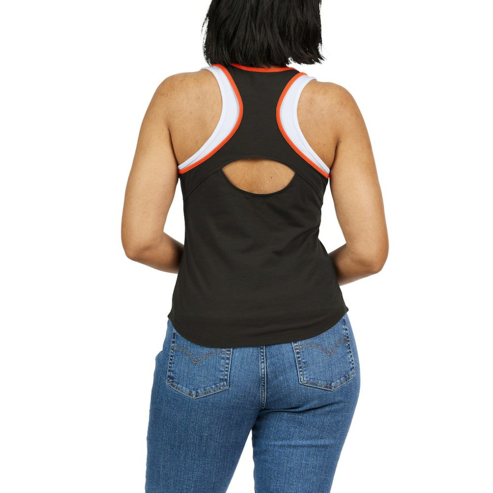 San Francisco Giants WEAR by Erin Andrews Women's Colorblock Racerback Tank Top - Black - MLB Sale