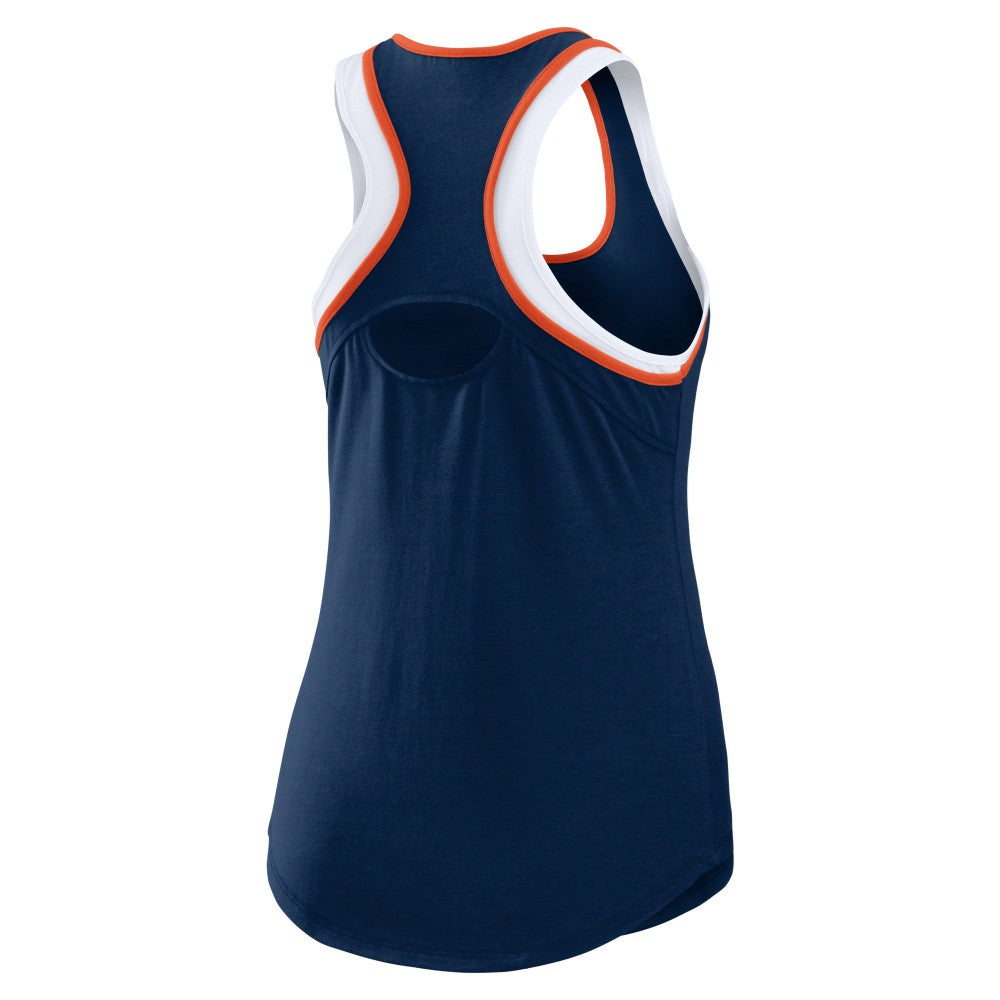 Houston Astros WEAR by Erin Andrews Women's Colorblock Racerback Tank Top - Navy - MLB Lifestyle