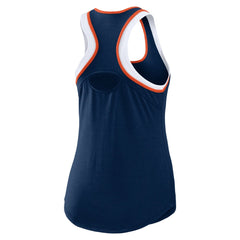 Houston Astros WEAR by Erin Andrews Women's Colorblock Racerback Tank Top - Navy - MLB Lifestyle
