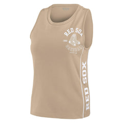 Boston Red Sox WEAR by Erin Andrews Women's Tonal Tank Top - Tan - MLB Discount