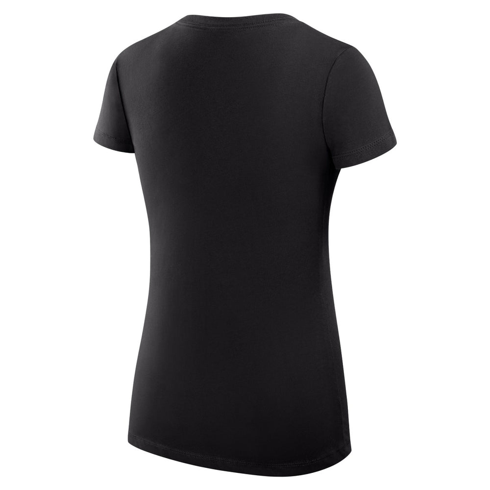 Sacramento Kings G-III 4Her by Carl Banks Women's Super-Slim Fit Lightweight Large City Logo V-Neck T-Shirt Black