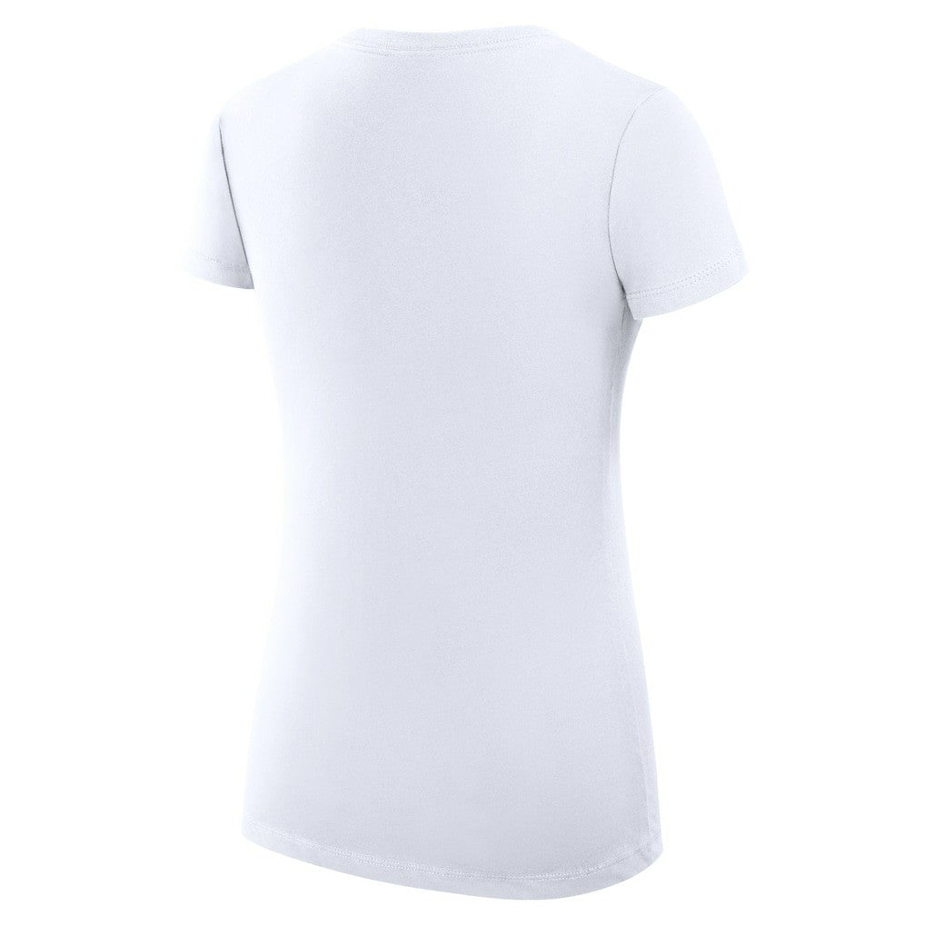 Boston Celtics G-III 4Her by Carl Banks Women's Super-Slim Fit Lightweight Large City Logo V-Neck T-Shirt White