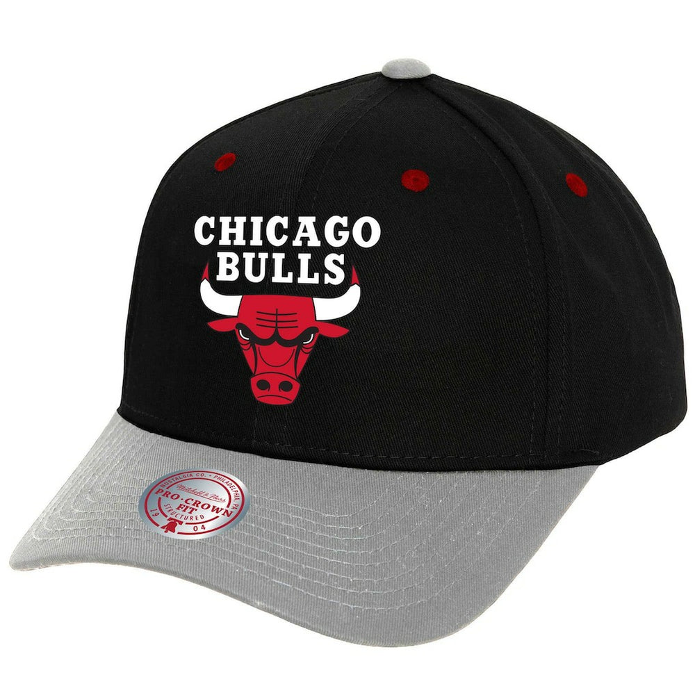 Chicago Bulls Pro Crown Adjustable Hat Black/Gray | Mitchell & Ness for sale