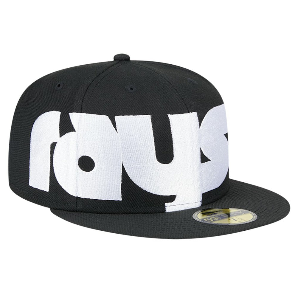 Tampa Bay Rays New Era Checkered Undervisor 59FIFTY Fitted Hat - Black - New Era Discount