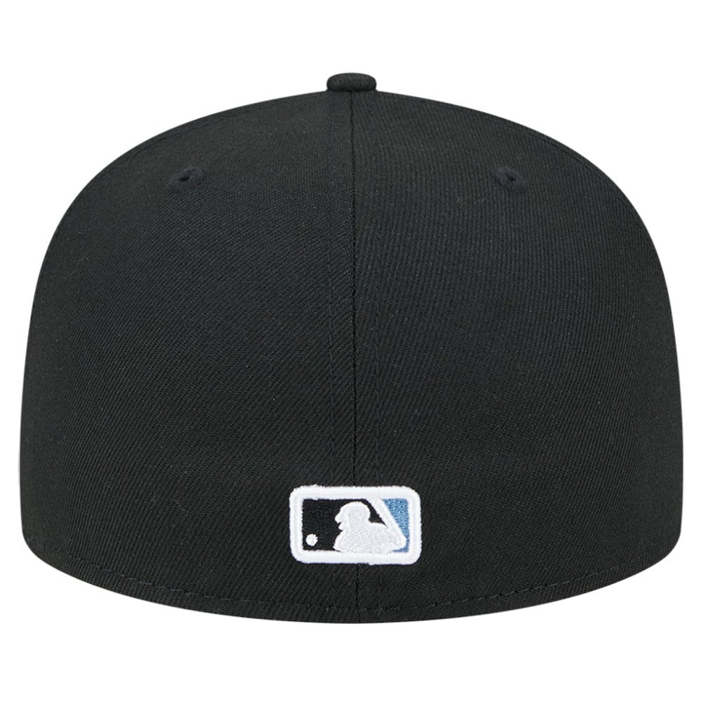 Tampa Bay Rays New Era Checkered Undervisor 59FIFTY Fitted Hat - Black - New Era Discount